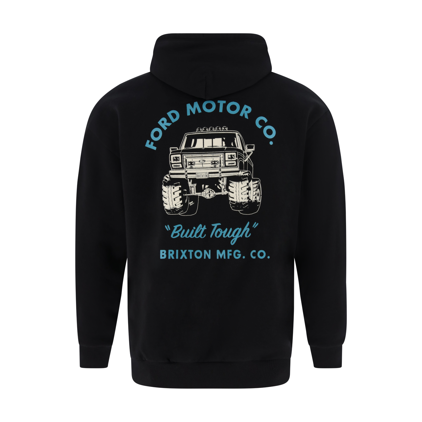Black hoodie with Ford Motor Co. graphic on the back